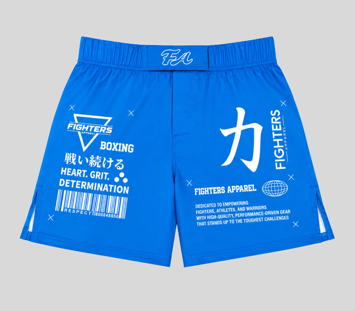 FA - "HYBRID" Muay Thai/Kickboxing Shorts (BLUE)