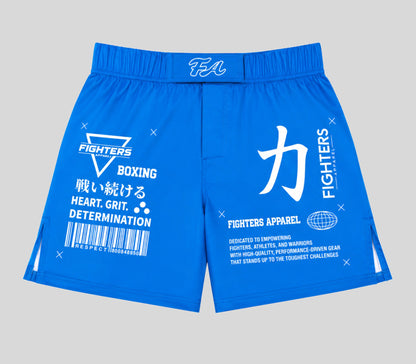 FA - "HYBRID" Muay Thai/Kickboxing Shorts (BLUE)