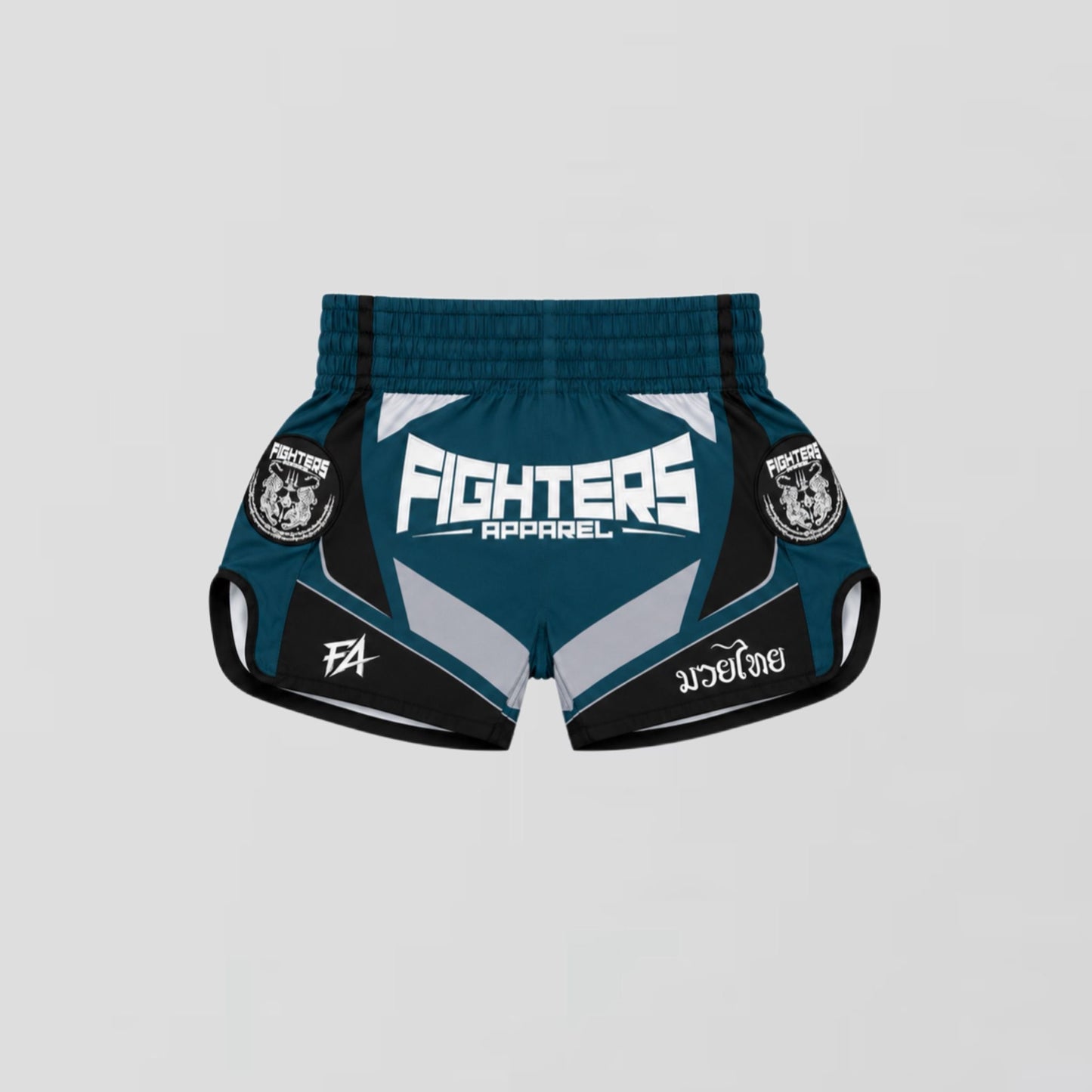 FA - "APEX" Muay Thai Shorts (TEAL BLUE)
