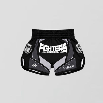 FA - "APEX" Muay Thai Shorts (BLACK/GREY)