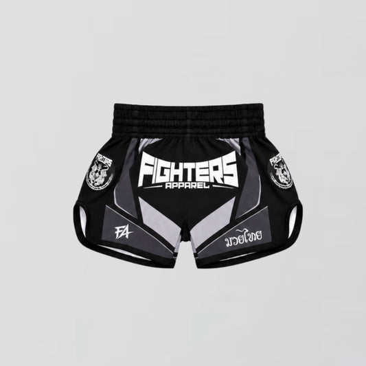 FA - "APEX" Muay Thai Shorts (BLACK/GREY)