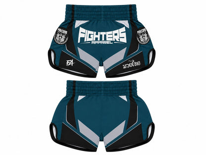 FA - "APEX" Muay Thai Shorts (TEAL BLUE)
